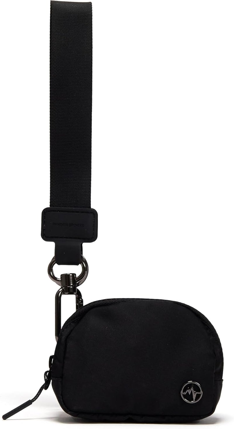 Pander Wrist Strap & Mini Wallet Combo – Stylish, Compact, and Versatile Accessory Set - Black - Image 1